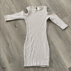 Striped Black and White Dress